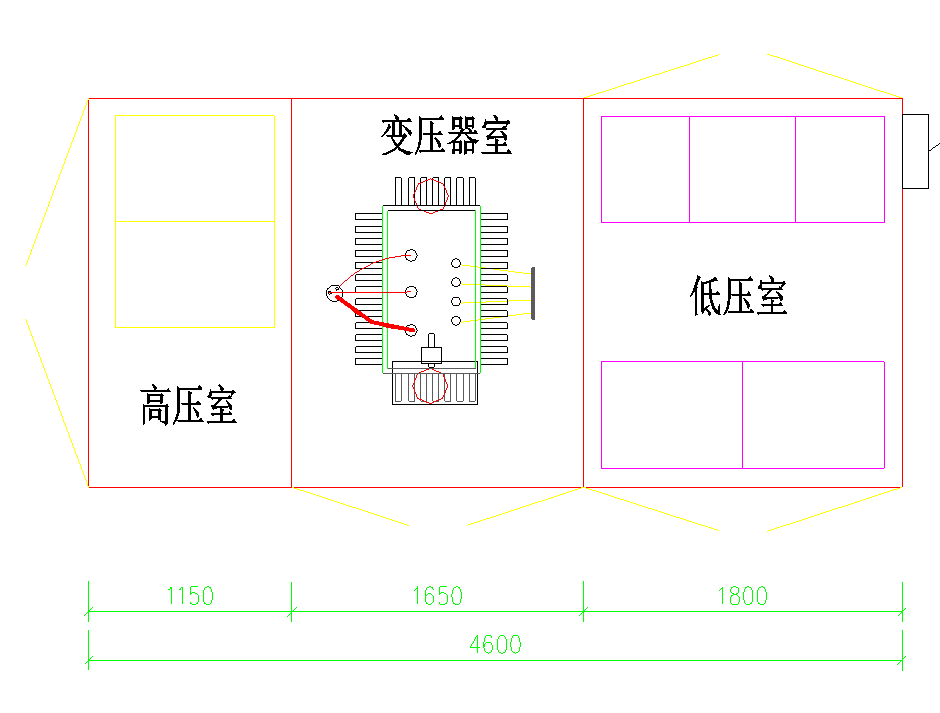 路灯箱变目字形排列方案